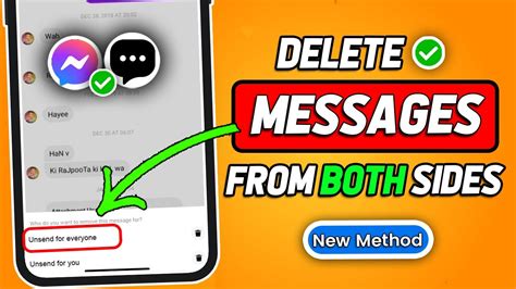 how to delete conversations on facebook messenger from both sides