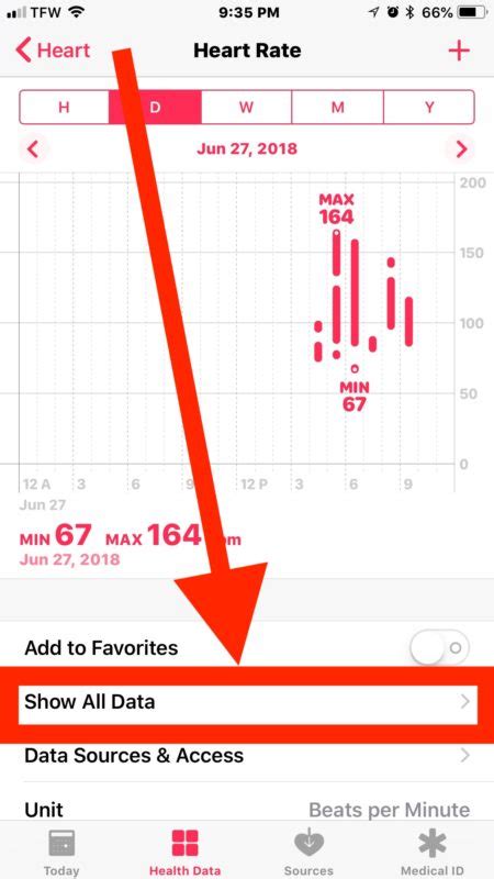 how to delete data from health app on iphone