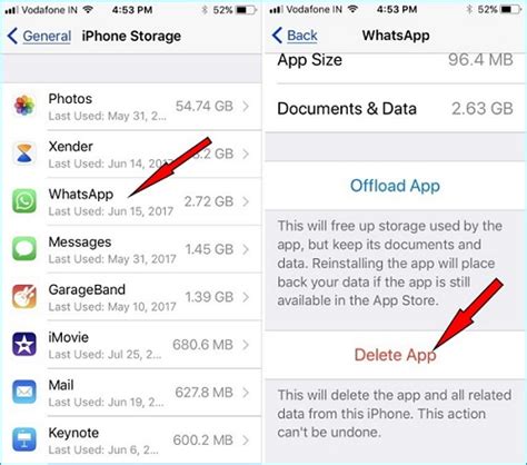 how to delete data from uninstalled apps on iphone
