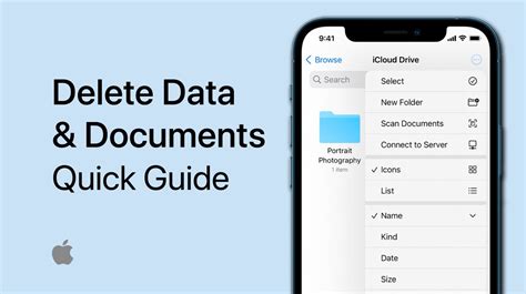 how to delete documents and data from facebook on iphone