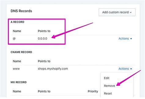 how to delete domain from shopify store