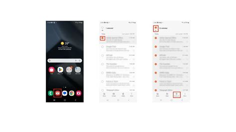 how to delete email on my android phone