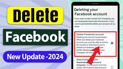 how to delete facebook account in 2024