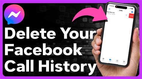how to delete facebook call history in mobile