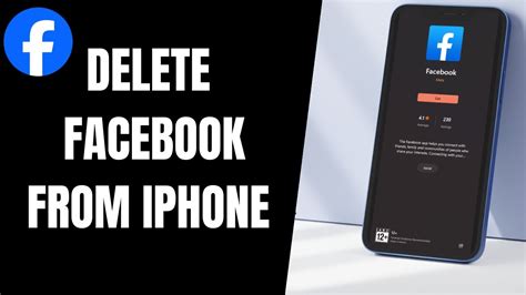 how to delete facebook from an i phone