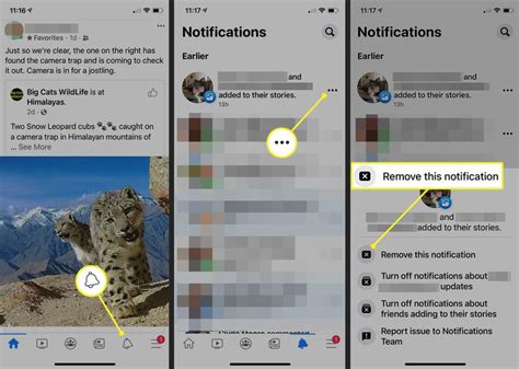 how to delete facebook notifications on ipad