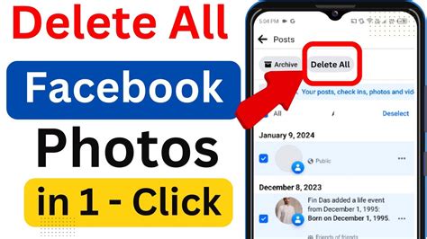 how to delete facebook posts all at once android 2024