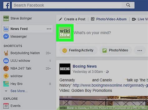 how to delete facebook profile from computer