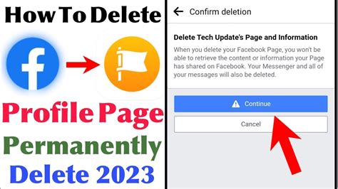how to delete facebook profile page permanently