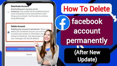 how to delete fb account permanently from app