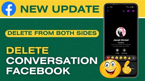 how to delete fb conversation from both sides
