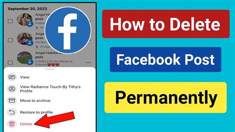 how to delete fb post permanently