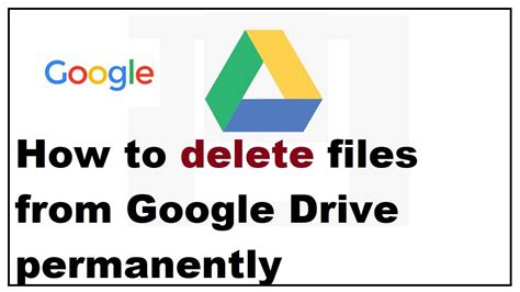 how to delete files from google account