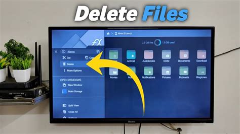 how to delete files on android tv