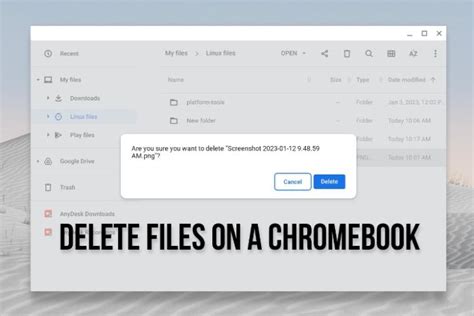 how to delete files on chromebook fast