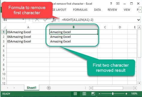how to delete first 4 letters in excel