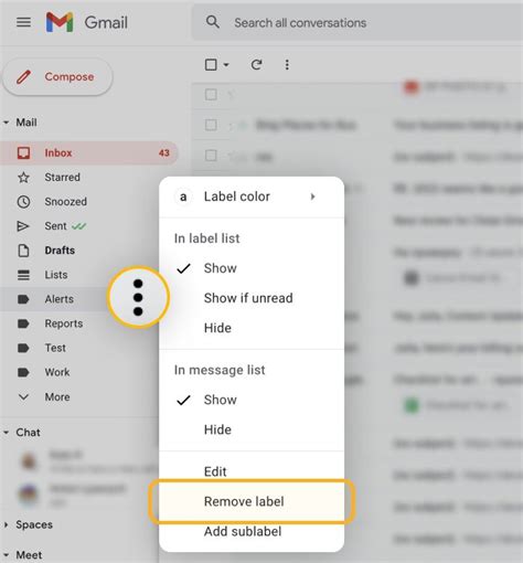 how to delete folders in gmail app