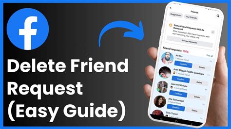 how to delete friend request from facebook page