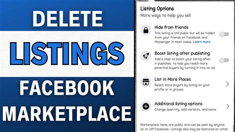 how to delete from facebook marketplace