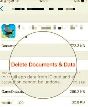 how to delete game center app data