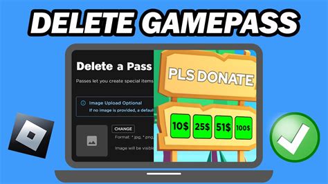 how to delete gamepass in roblox pls donate