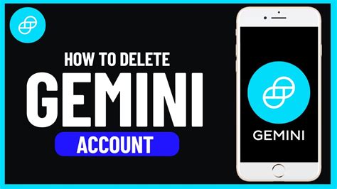 how to delete gemini account