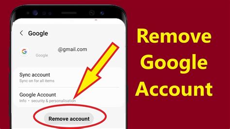 how to delete gmail account in android phone without password