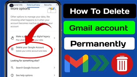 how to delete gmail account permanently with password