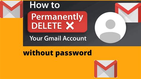 how to delete gmail account permanently without password on android