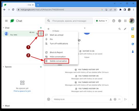how to delete google messages