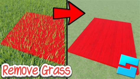 how to delete grass in roblox studio