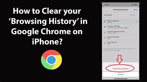 how to delete history on google chrome on iphone