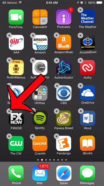 how to delete icons on iphone