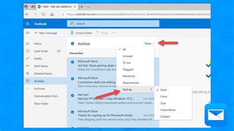 how to delete inbox messages