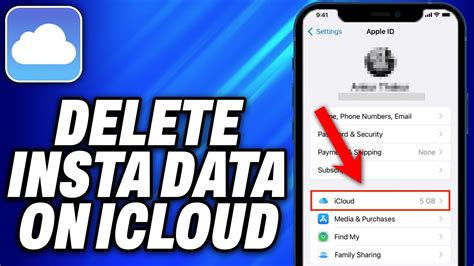 how to delete instagram data stored in icloud