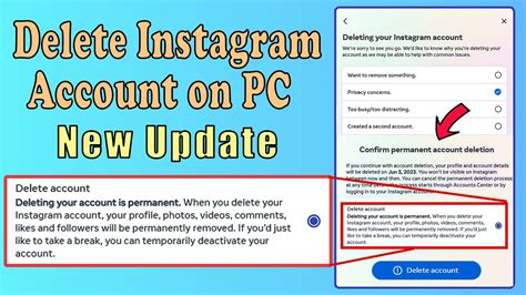 how to delete instagram on browser
