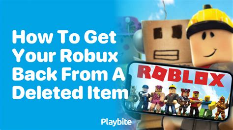 how to delete items on roblox and get robux back