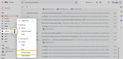 how to delete labels in gmail app on android