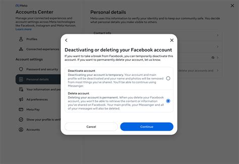 how to delete link between facebook and instagram