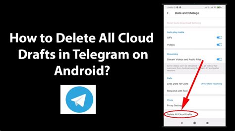 how to delete media from telegram cloud