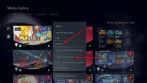 how to delete media storage