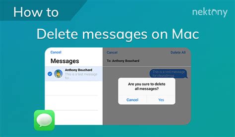how to delete message memory on mac