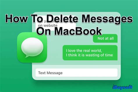 how to delete messages on macbook pro