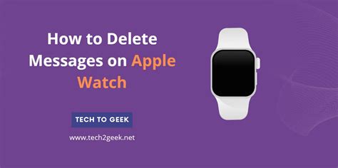 how to delete messages on your apple watch from iphone