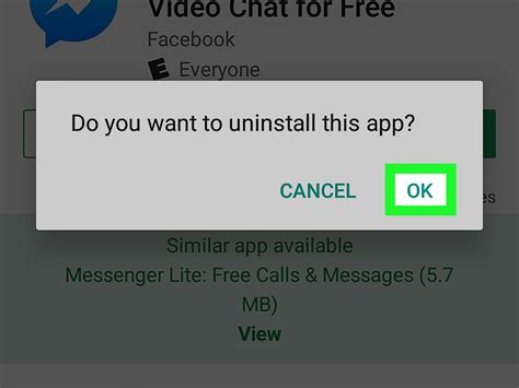 how to delete messenger app on android phone
