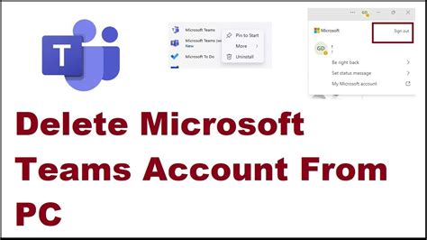 how to delete microsoft teams on pc