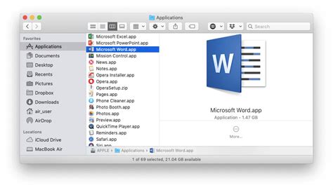 how to delete microsoft word app on mac