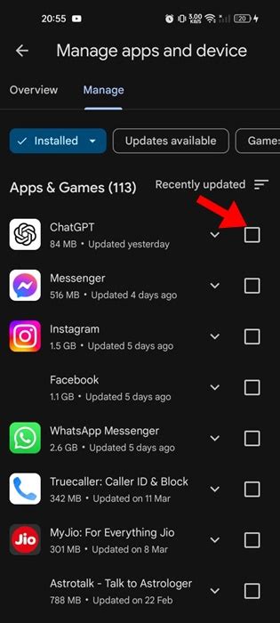 how to delete multiple apps at once android