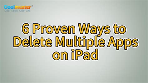 how to delete multiple apps ipad