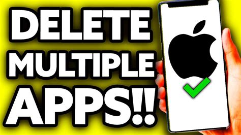 how to delete multiple apps on iphone at the same time